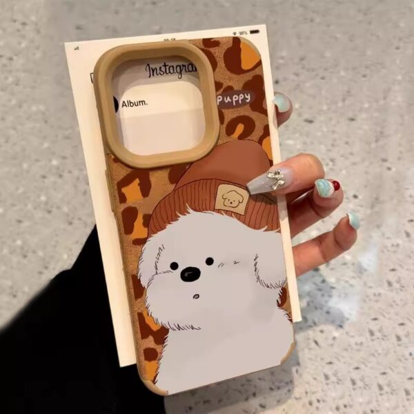 White Dog iPhone Case - Image 3