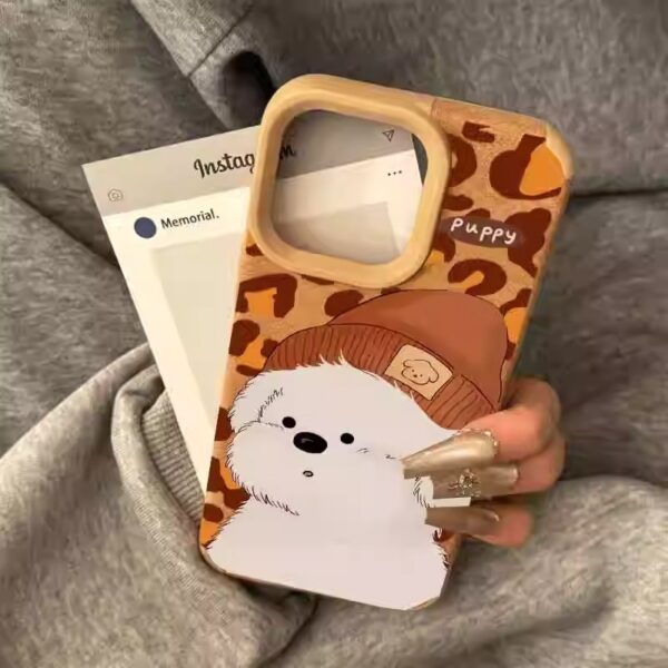 White Dog iPhone Case - Image 4