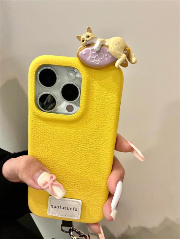 Yellow Cat iPhone Case